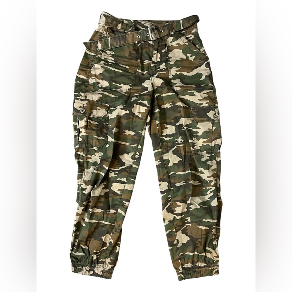 Arizona Jean Company Green and Brown Cargo Camouflage Pants
